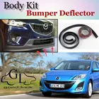Для Mazda 3, для Mazda3, M3, Axela, BK, BL, BM, бампер для губпередний спойлер, дефлектор для тюнинга автомобиля, обвес, юбка в полоску