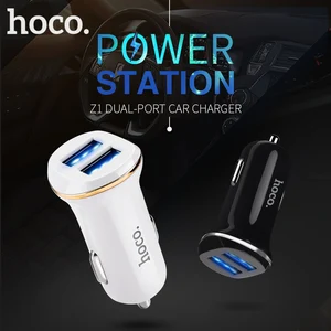 HOCO Автомобильное Зарядное Устройство и комплект с кабелем for Lightning Micro-USB Двойной Порт ЮСБ для iPhone iPad Samsung Xiaomi Авто Зарядка Адаптер на 2 usb 2.1A Зарядка ЮЗБ в Авто в Прикурку Автозарядка в Машину