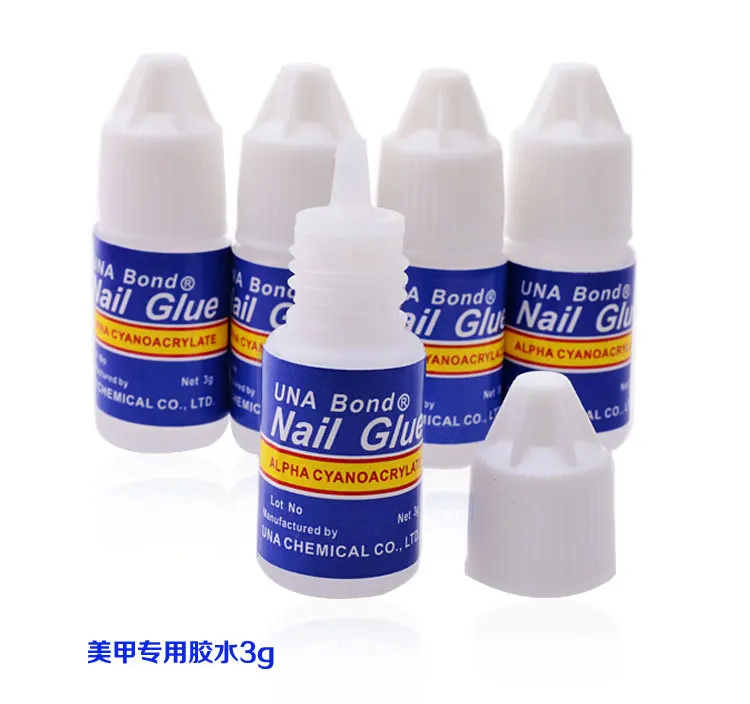 5pcs3g быстросохнущие маникюрные наконечники для клея блестящий, УФ, акриловый Стразы украшения ногтей Клей Накладные для маникюра кончиков ногтей инструмент