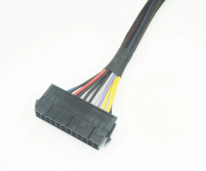 10 шт./лот ПК ATX 24 контакта до 14 контактов кабель питания 18AWG провод для материнской