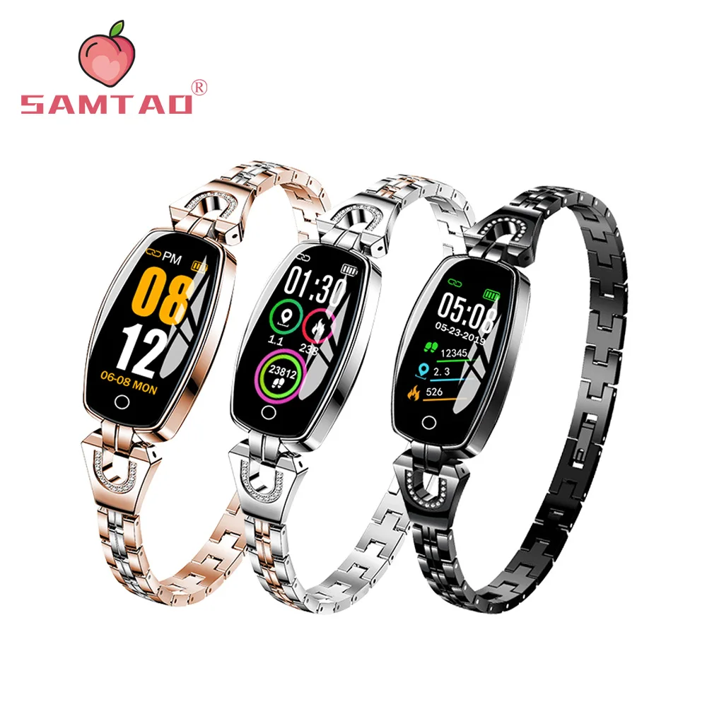 Смарт-часы H8 женские водонепроницаемые часы мониторинг сердечного ритма Bluetooth