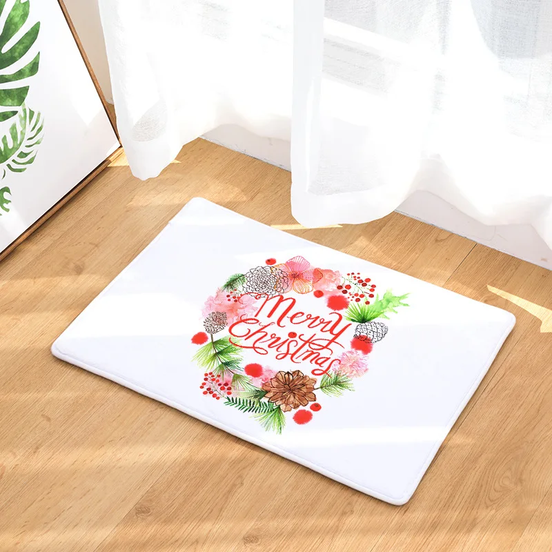 Beautiful Christmas Tree Printed Non-slip Bath Mat Absorbent Home Decor Doormat 40x60cm/50x80cm | Дом и сад