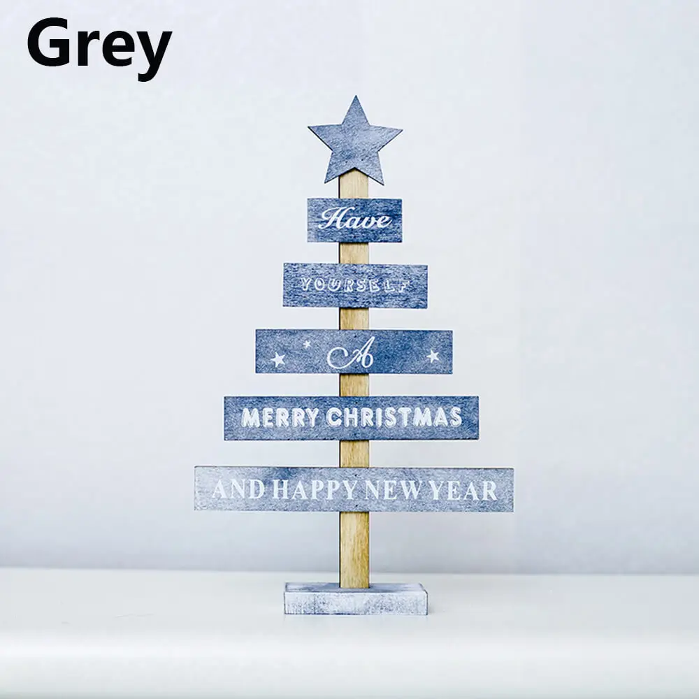 Grey Дети DIY войлочная Рождественская елка с орнаментами Детские Рождественские подарки на год дверь настенная подвесная Рождественская Декорация - Цвет: Grey