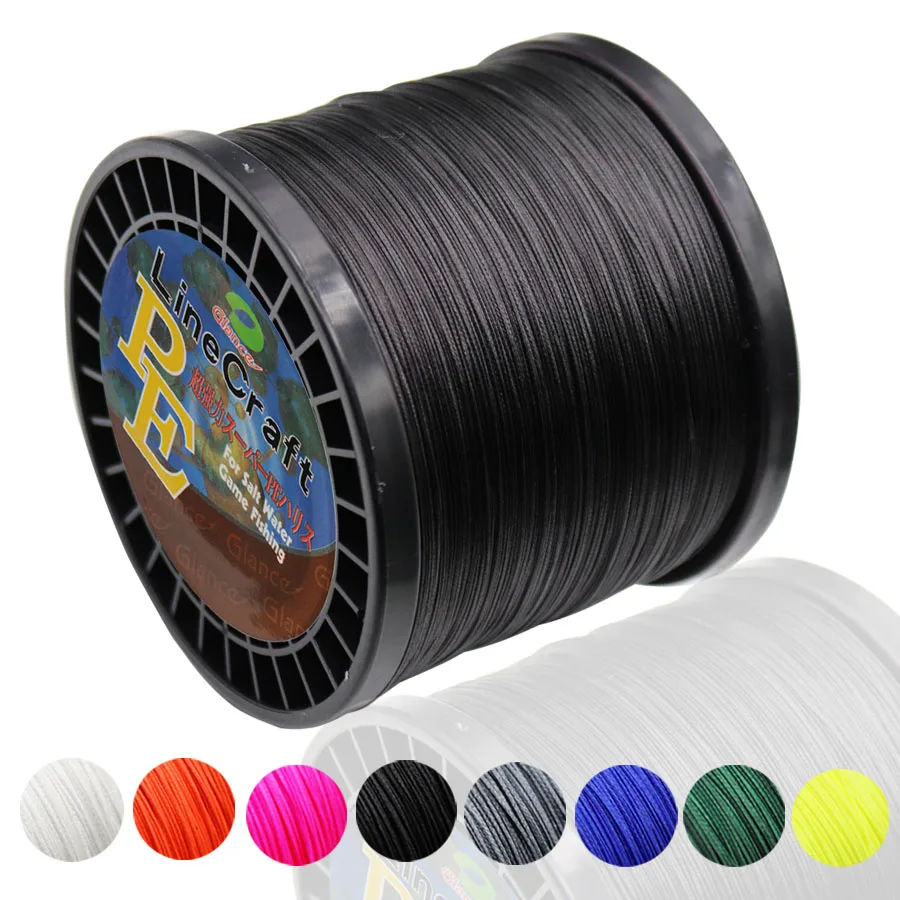 16 Strands Braided Fishing Line 1000m 8 Colors Super Strong Japan Multifilament Fishing Line 60LB-310LB for Sturgeon Fishing