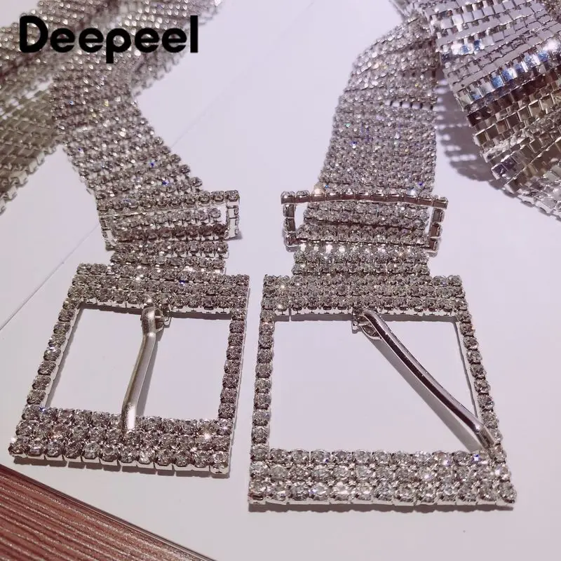 Ремень Стразы Deepeel Женский Модный Роскошный пояс в десять рядов индивидуальный