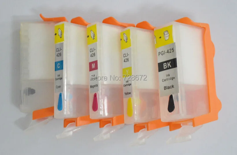 5 шт. PGI 425 426 Заправка картриджей PGI-425 CLI-426 с чипом для Canon PIXMA MG5240 MG5140 MG6140 MG8140 IP4840 MX884
