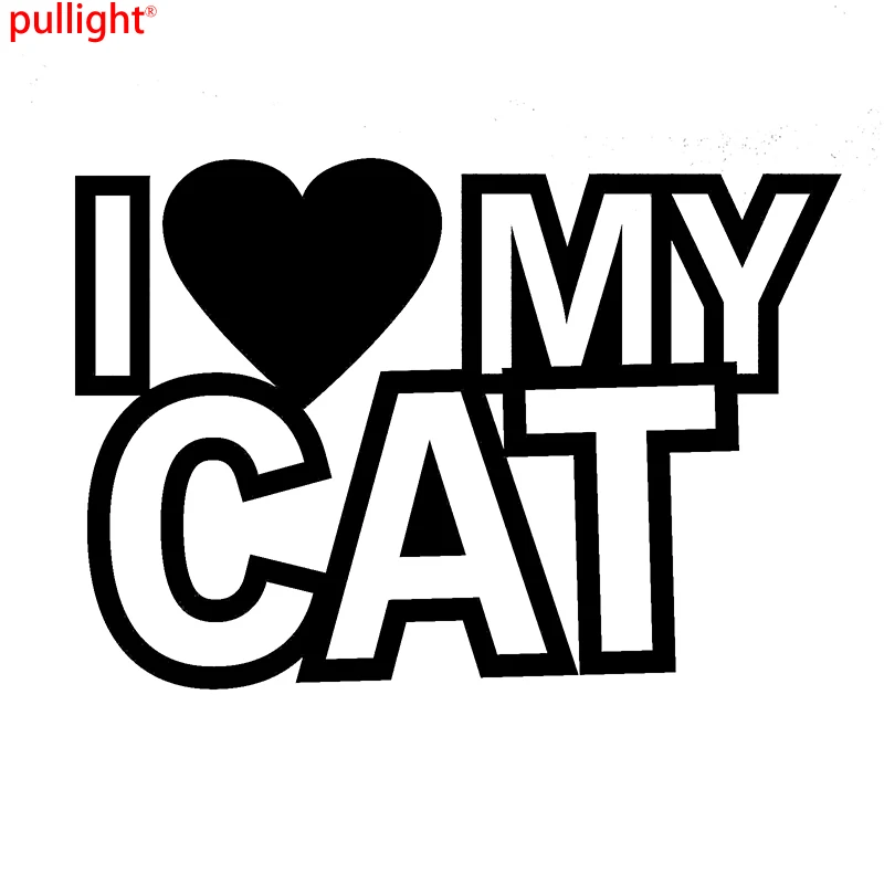 

Hot Sell I Love My Cat Funny Car Caravan Window Bumper Vinyl Decal Sticker