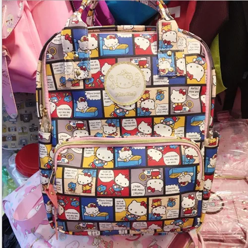 Милый hello kitty рюкзак сумка школьные сумки кошелек yey-5600 - Цвет: D