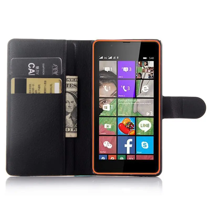 Чехол-подставка для Microsoft Lumia 540 мобильный телефон с отделением кредитных карт