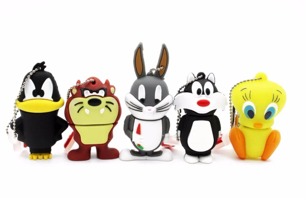 Usb флеш-накопитель Daffy Duck/Bugs Bunny/Crow Lion/Tweety Bird, флешка, 4 ГБ, 8 ГБ, 16 ГБ, 32 ГБ, карта памяти usb2.0, реальная емкость