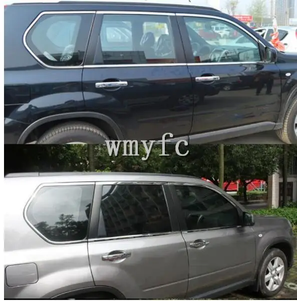 Накладка на боковое окно из нержавеющей стали подходит для nissan x trail t31 2008 2009 2010 2011