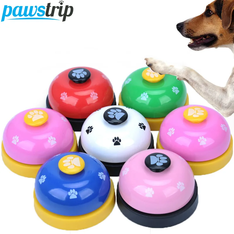 Pawstrip 1 шт. звонок колокольчик игрушки для собак Кормление звонка образовательная