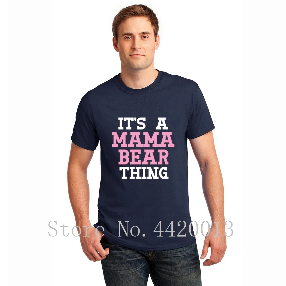 Мужская футболка с надписью It mama bear thing mom gift day birthday momma love mom|Мужские футболки| |