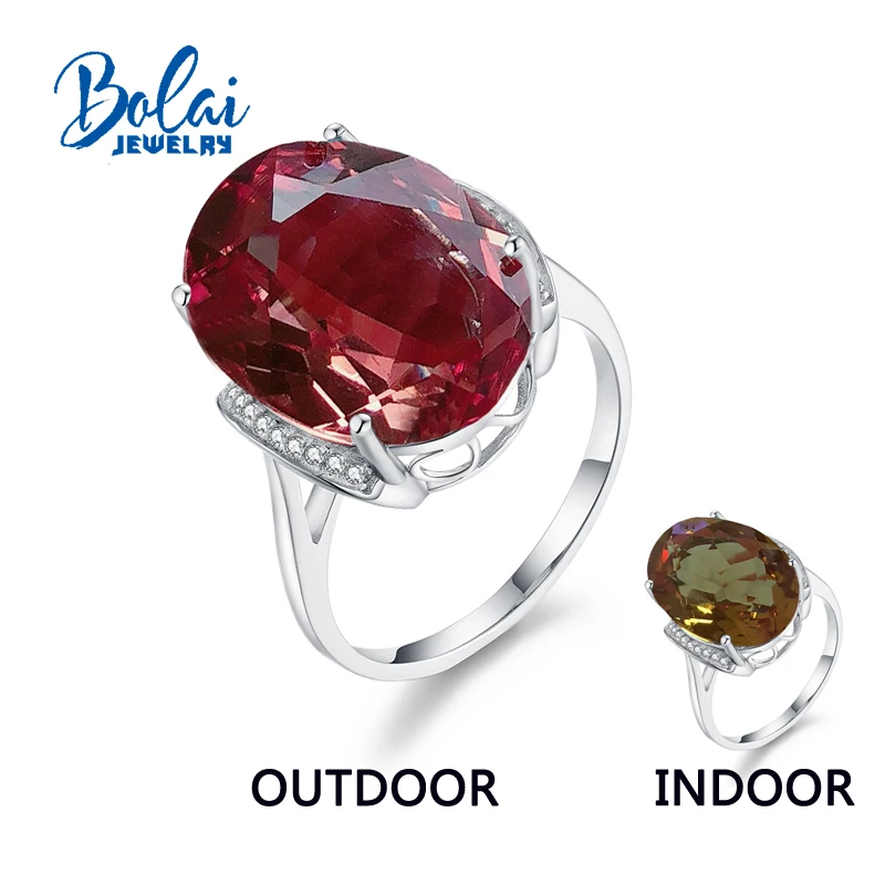 Bolaijewelry кольца с зултанитом искусственный Серебряный драгоценный камень