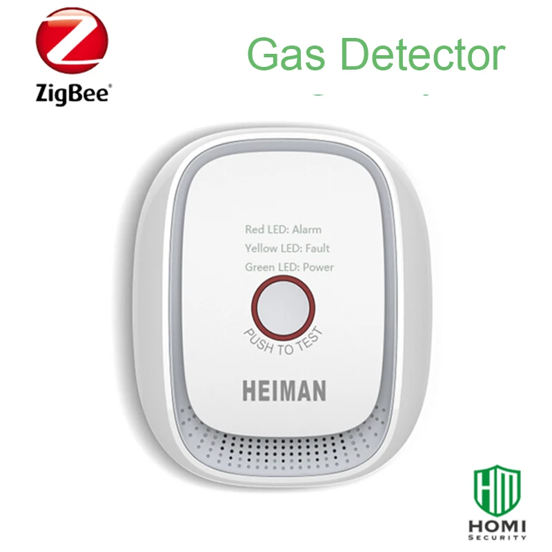 Охранные детекторы для дома дымовые и газовые сигнаПредупреждение Zigbee Natrual