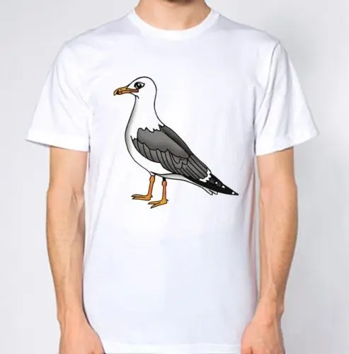 Новинка Лето 2019 модные мужские повседневные футболки Seagull с коротким рукавом