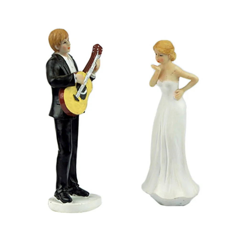 Adeeing топперы для торта Куклы Фигурки жениха и невесты забавные Casamento Свадебный Торт Топперы стенд Топпер украшения принадлежности