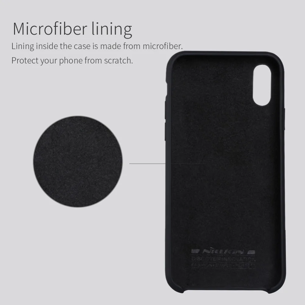 Защитный чехол Nillkin Flex Pure для iphone x тонкий мягкий жидкий силиконовый резиновый