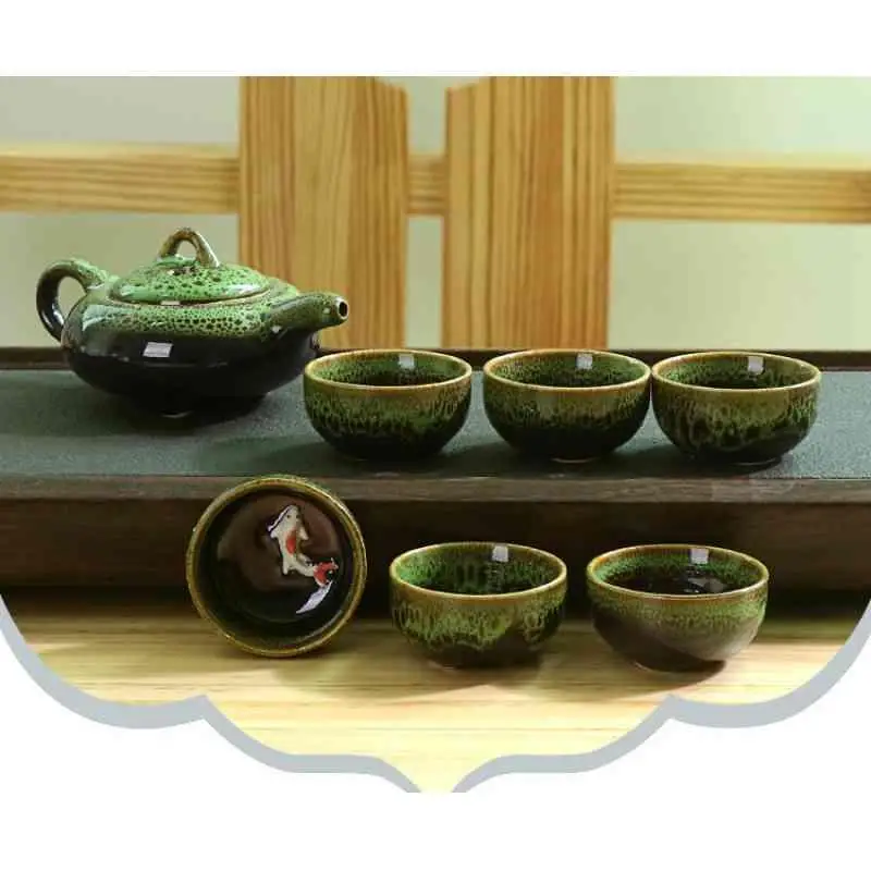 

Chinese Kung Fu Tea Set Portable Teaware Set Ceramic Teapot Teaset Gaiwan Tea Cups Of Tea Ceremony Tea Pot Purple Gaiwan Gifts