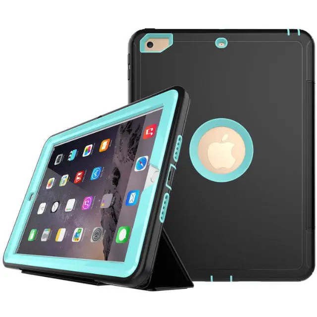 Shockproof Shell for Apple IPad 9.7 A1822 Stand Case New 2017 Armor Hybrid Defender Kickstand Cover+pen | Компьютеры и офис
