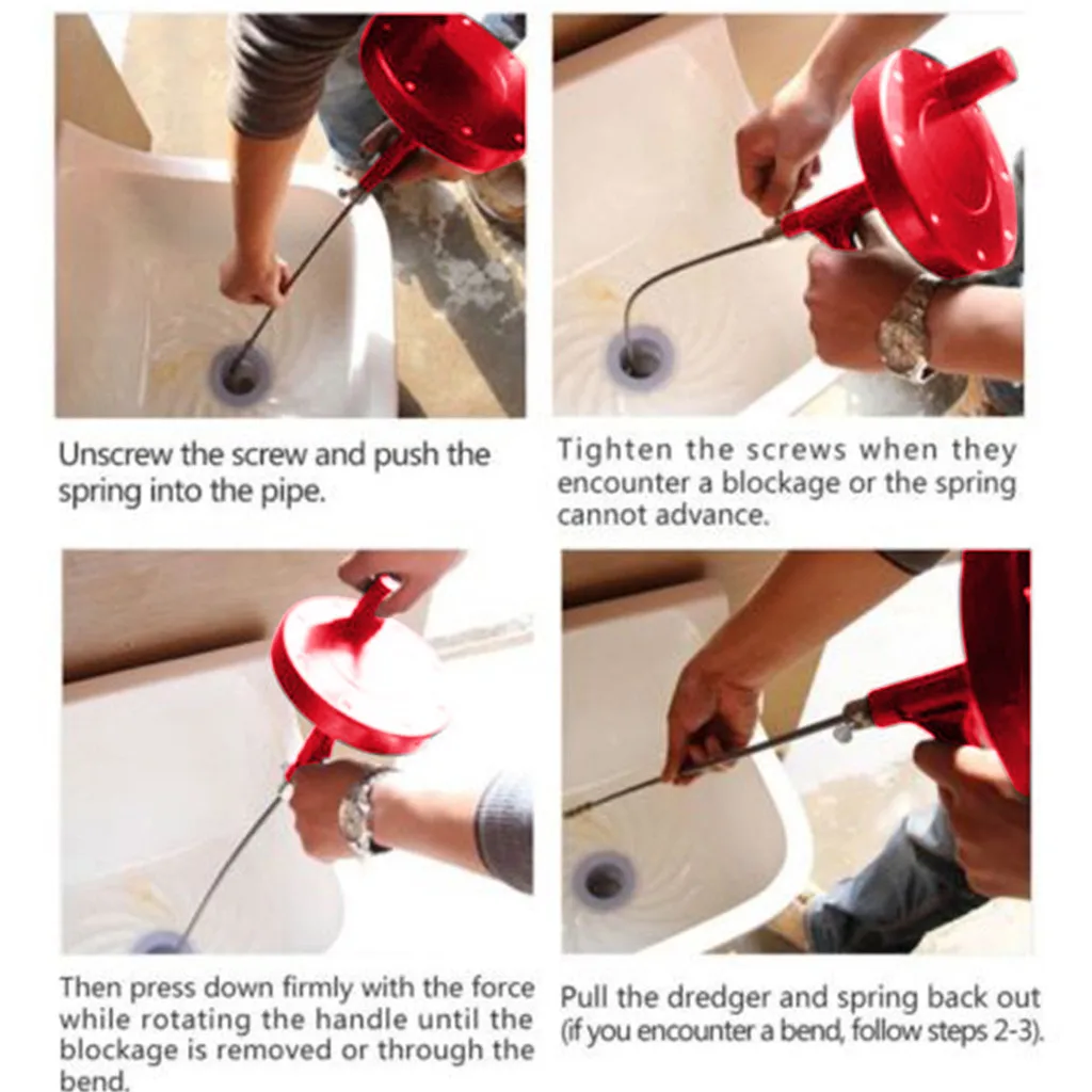 Новинка 2019 стильный ручной инструмент для засоров в канализационной трубе кухни