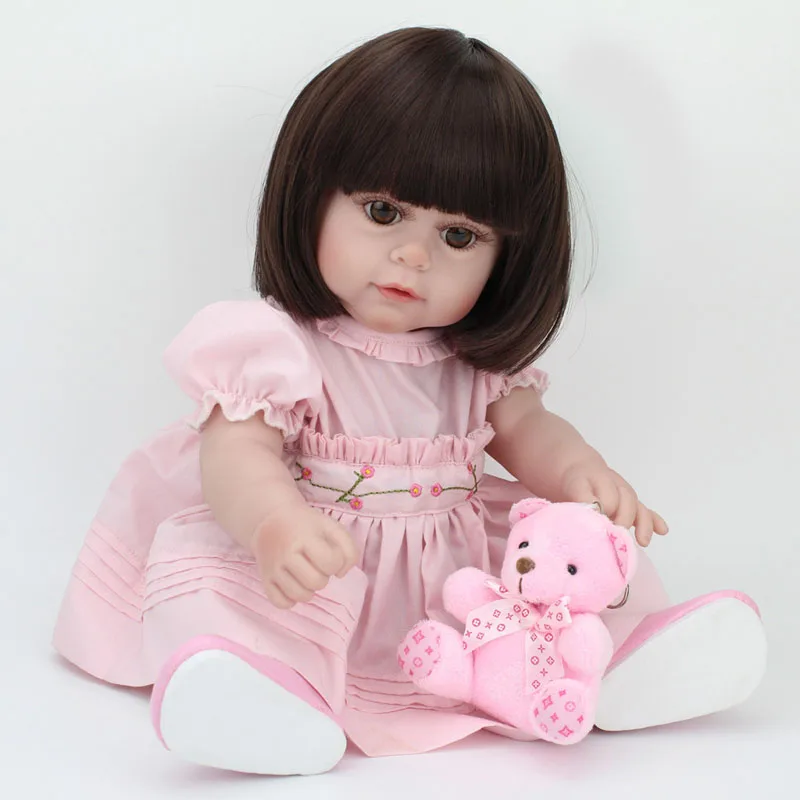 Горячая новая мода 16 дюймов силиконовые reborn baby doll toys play дом Новорожденных Милые