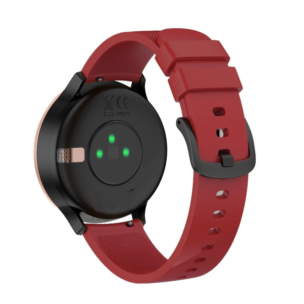 XBERSTAR 20 мм замена силиконовые спорта запястье ремешок для Garmin Vivomove HR ремешки Спорт Hybrid Smartwatch наручные