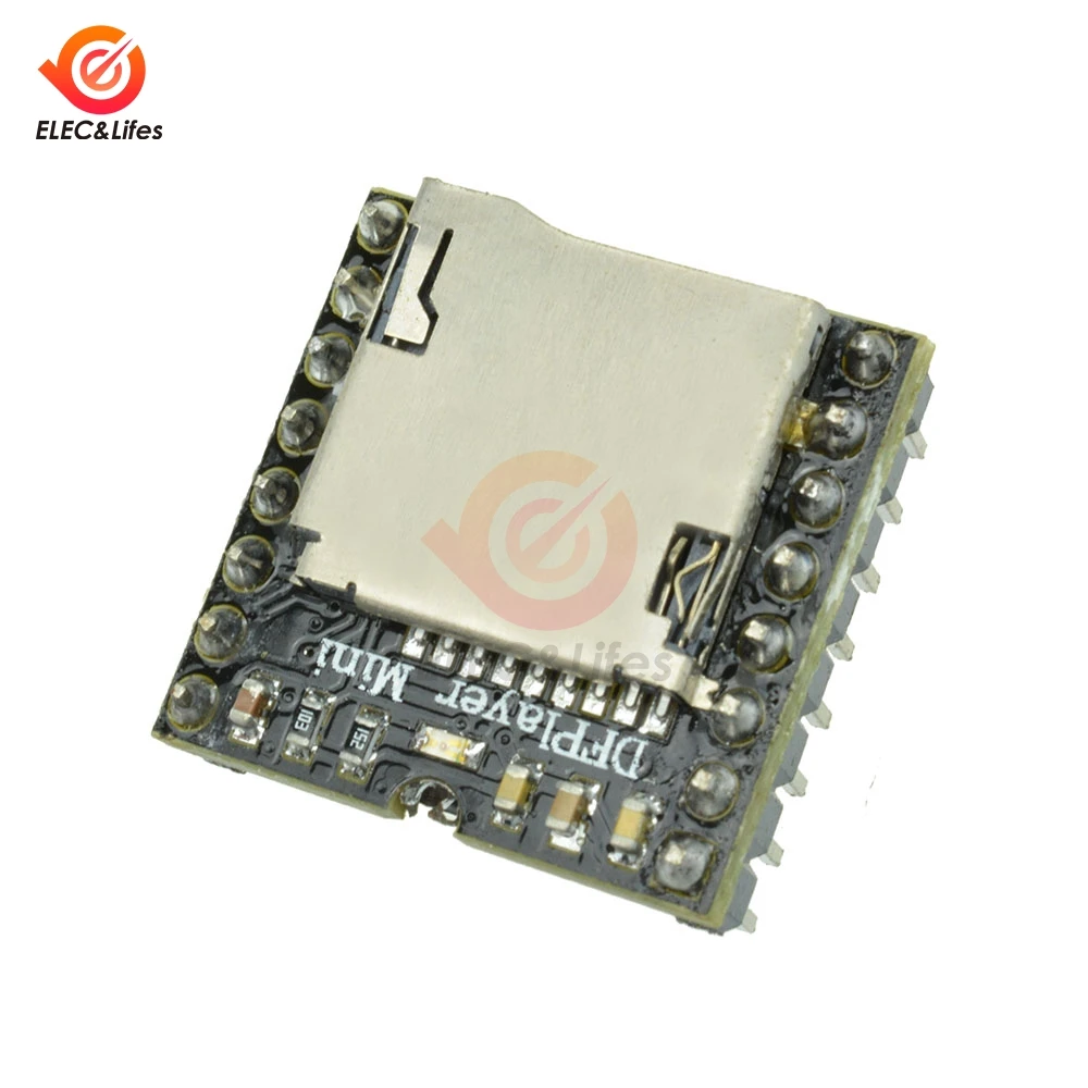 DFPlayer мини mp3-плеер модуль TF карта U диск мини mp3-плеер аудио декодер плата для Arduino DF Play I/O последовательный порт AD