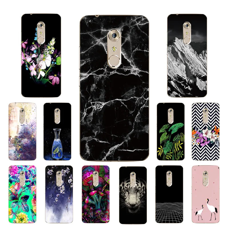 5.2 inch for ZTE Axon 7 Mini Back Clear Cover Soft Silicone Botanic Printing Phone Cases 7Mini Fundas Capa Shell |