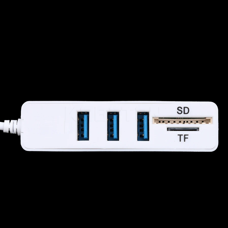 Кардридер kebidu usb хаб 2 0 3 порта 480 Мбит/с комбинированный мини концентратор
