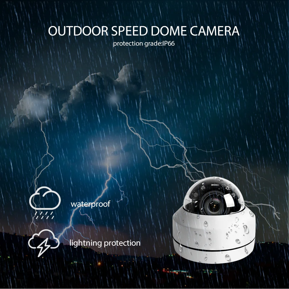 3-дюймовая купольная IP-камера PTZ Mini HD 1080P 5 МП 4-кратный оптический зум
