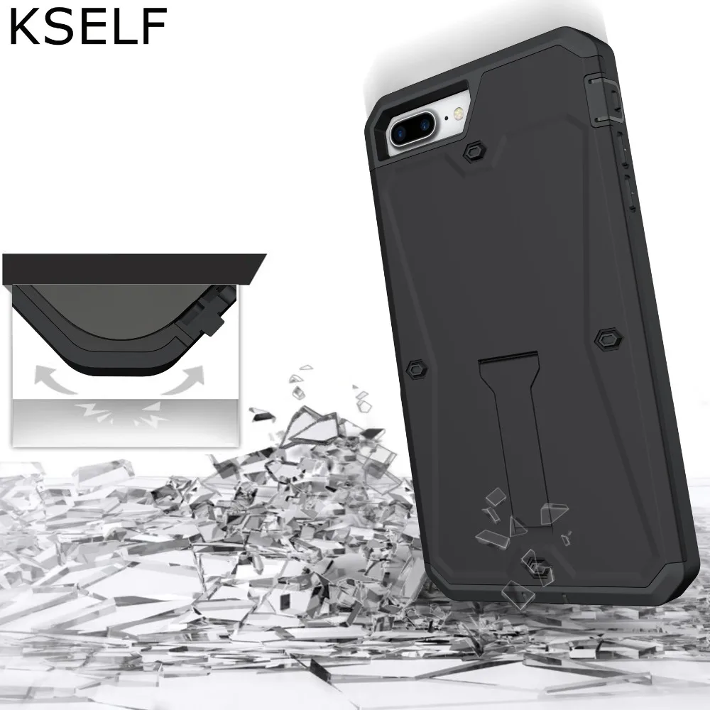 Полноразмерный защитный чехол KSELF для Apple iPhone 7 8 Plus со встроенным защитным экраном