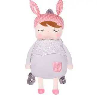 gray bag С opp сумкой Metoo angela рюкзак подарок высокое качество милые коала кролик плюшевые куклы для детей панда бабочка пчела пупи олень - Цвет: gray bag