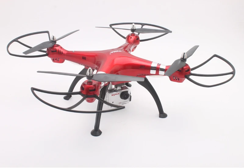 SYMA X8HG Радиоуправляемый Дрон с камерой HD 8MP Квадрокоптер Вертолет Дистанционное управление 2,4 г гироскоп высота удерживает Безголовый режим светодиодные игрушки