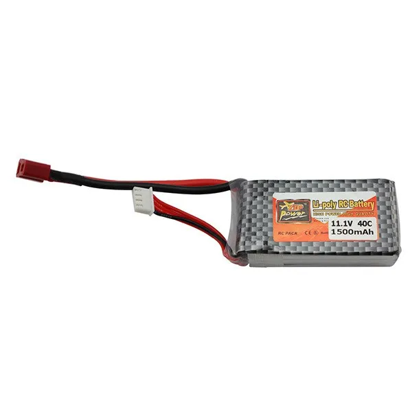 1 шт. LiPo аккумулятор ZOP 11 В 1500 мАч 3S 40C MAX 60C Т образный штекер для радиоуправляемого