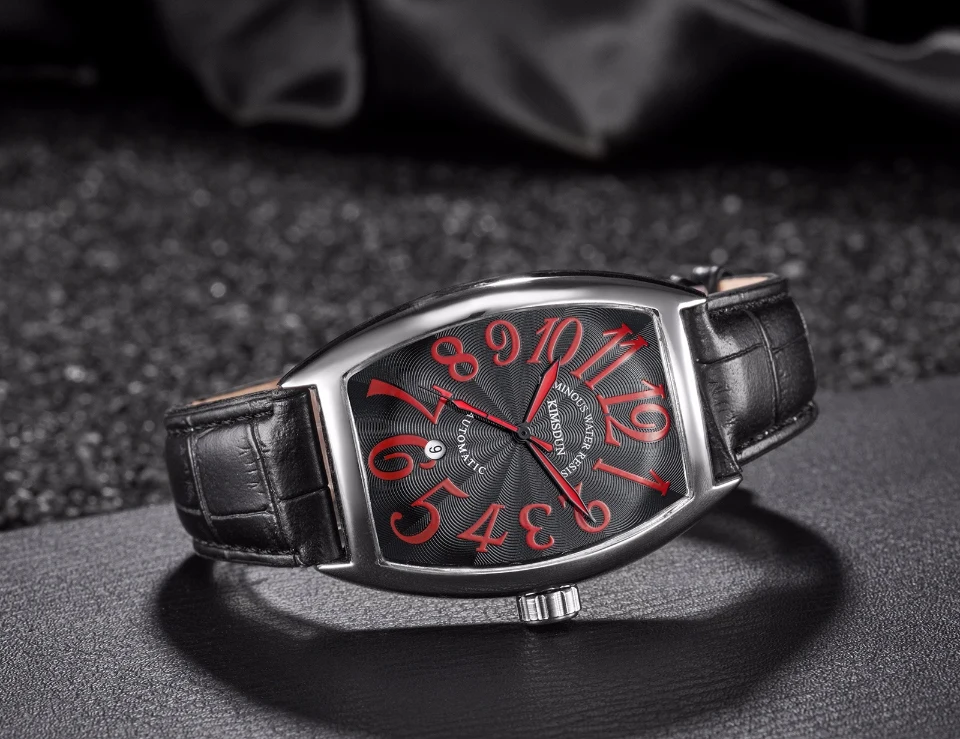 Часы наручные KIMSDUN Мужские механические брендовые Роскошные водонепроницаемые