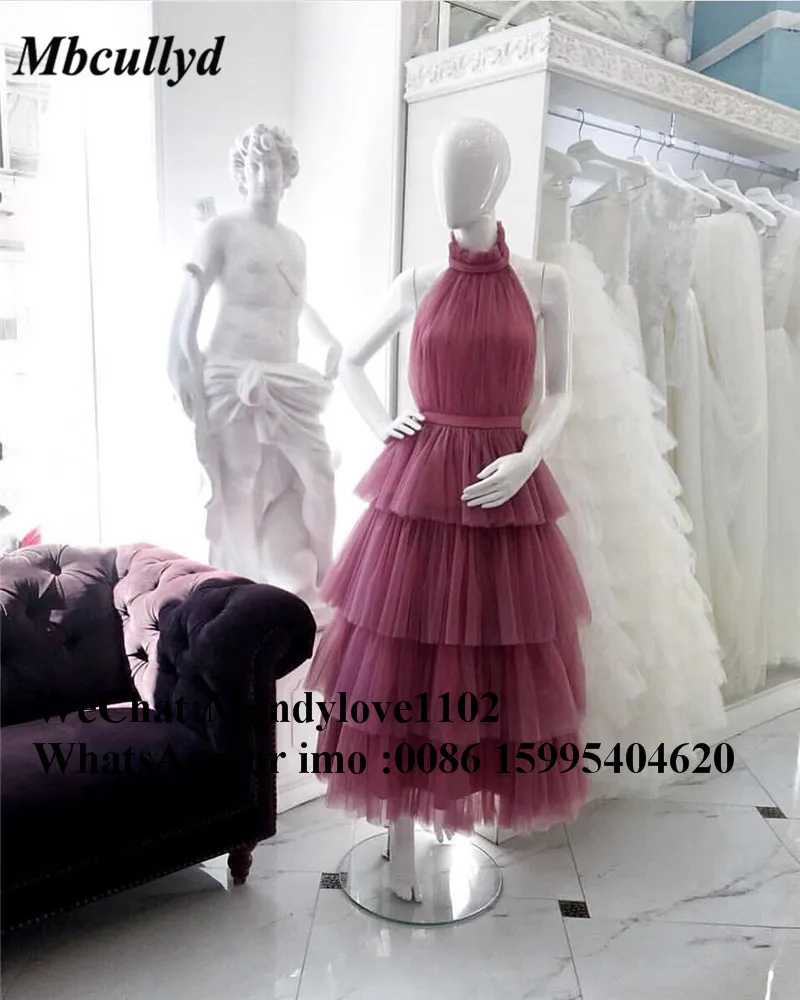 Mbcullyd Saudi арабский многоуровневые вечерние платья для свадеб vestido de festa турецкий Ближний Восток Тюль выпускное Пышное Платье Лидер продаж
