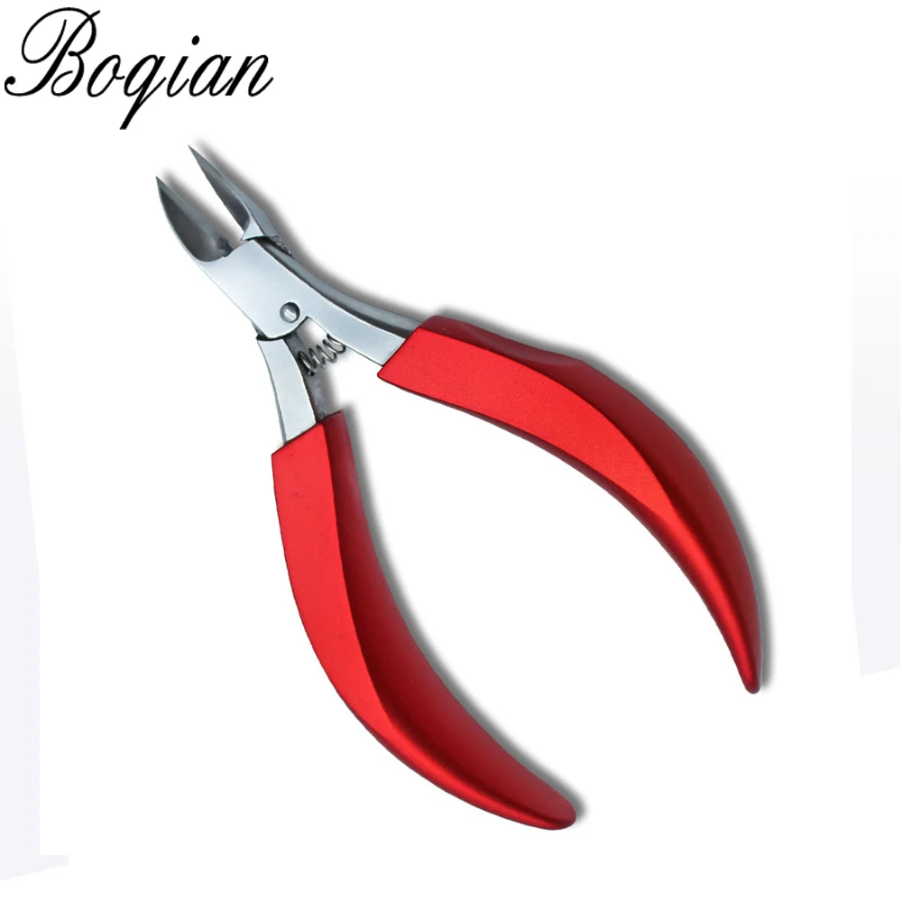 Double Spring Soft Rubber Handle Fingernail &amp Toenail Cuticle Nipper Trimming Cutter Scissor Plier Nail Clipper | Красота и