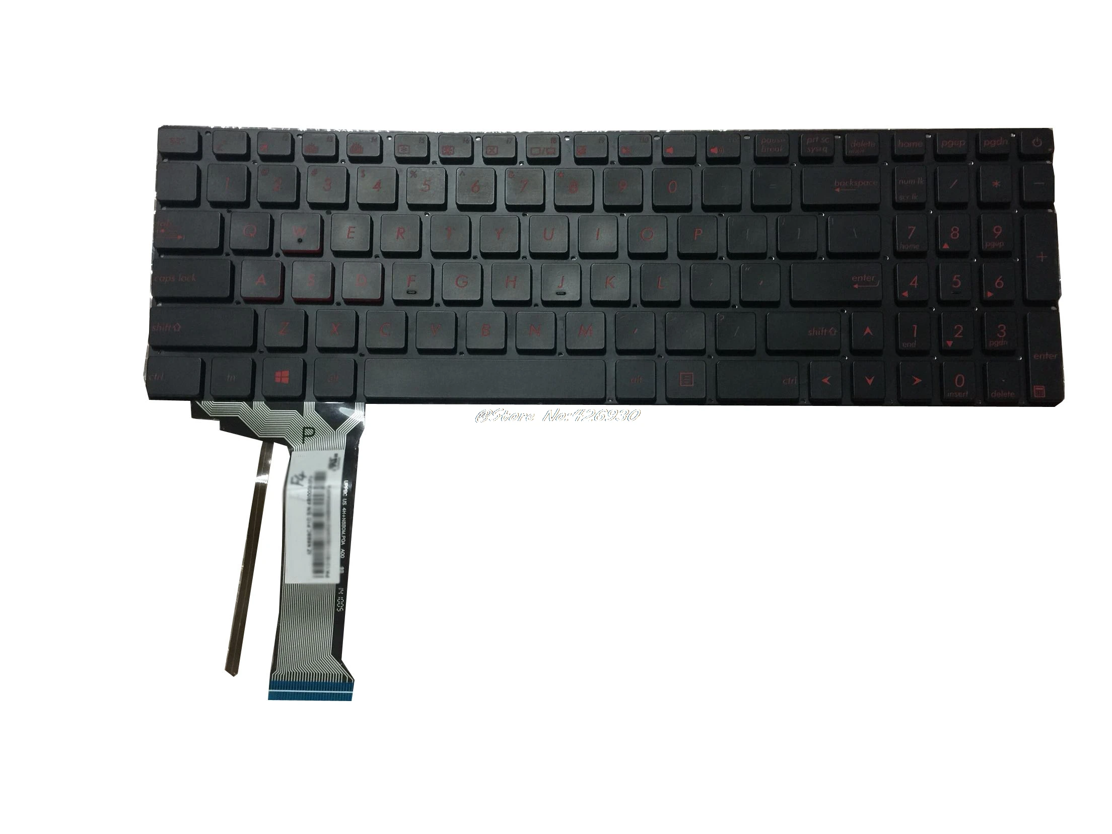 US Keyboard Ноутбук Упор для рук и клавиатура для ASUS G551 серии C оболочки G551 G551JK G551JM G551JX G551VW - Color: US Keyboard