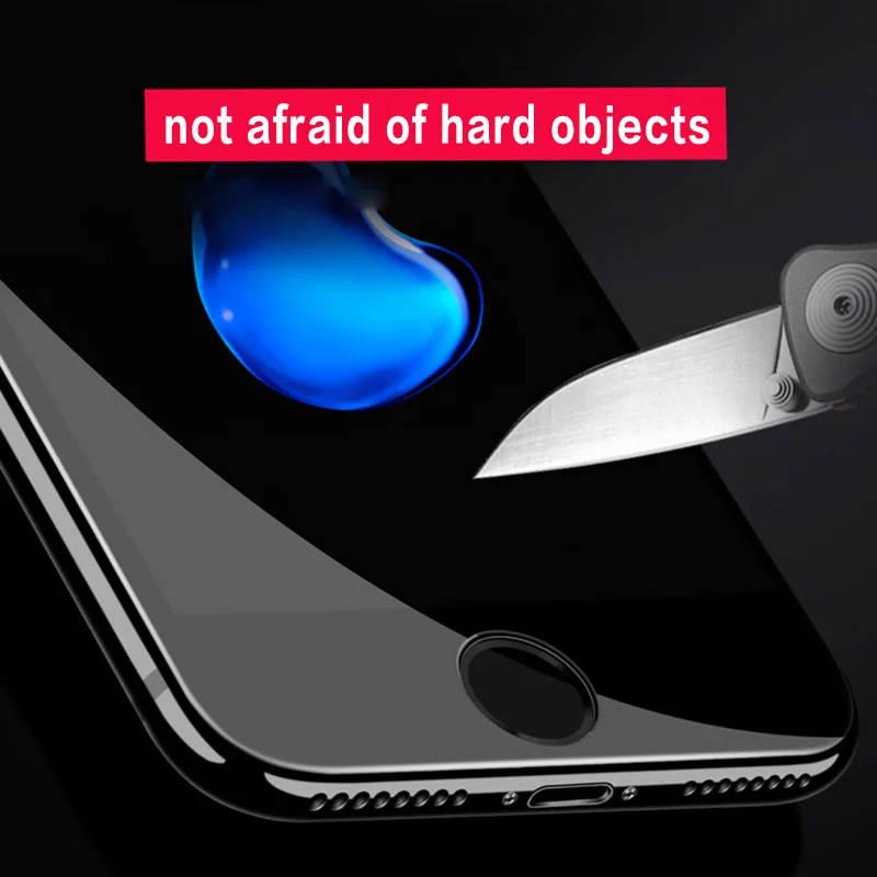ESVNE (2 шт./лот) 3D Мягкий край Полное покрытие Защитное стекло для iphone 6 6s 7 8 plus X