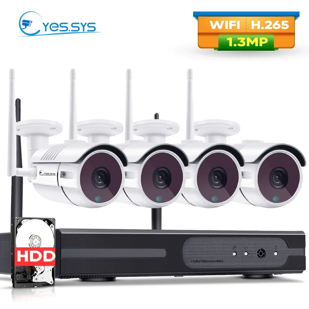 Eyes. sys беспроводная камера безопасности Система 1.3MP ip Wifi наружная 4CH 1080 P 2.0MP CCTV
