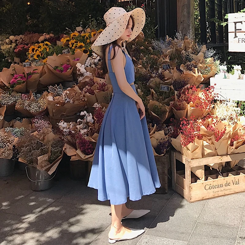 Новинка 2019 летнее пляжное длинное платье женское сексуальное с открытой спиной и