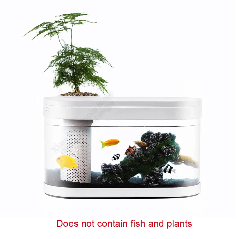 no fish Xiaomi Youpin HFJH геометрический аквариум для рыб аквапоника экосистема маленький сад для воды экологический аквариум прозрачный аквариум - Цвет: no fish