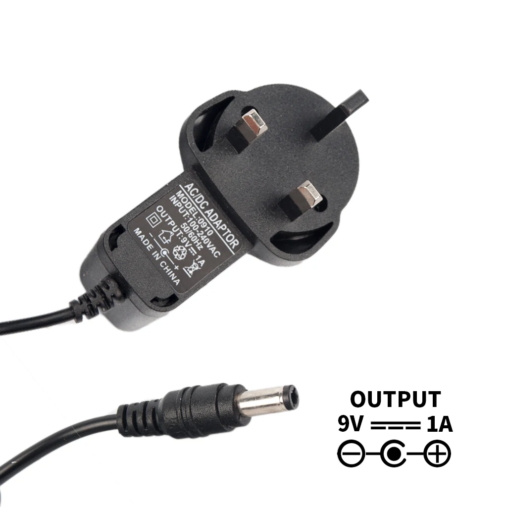 

9V 1A UK Plug Guitar Effect Device Pedal 1000mA Power Supply Power Charger Guitar Accessories