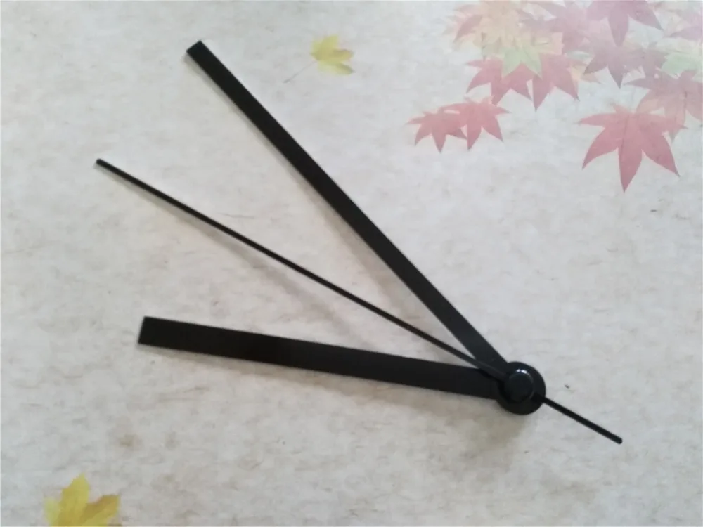 Новинка 50 наборов металлические черные кварцевые часы для рукоделия запчасти