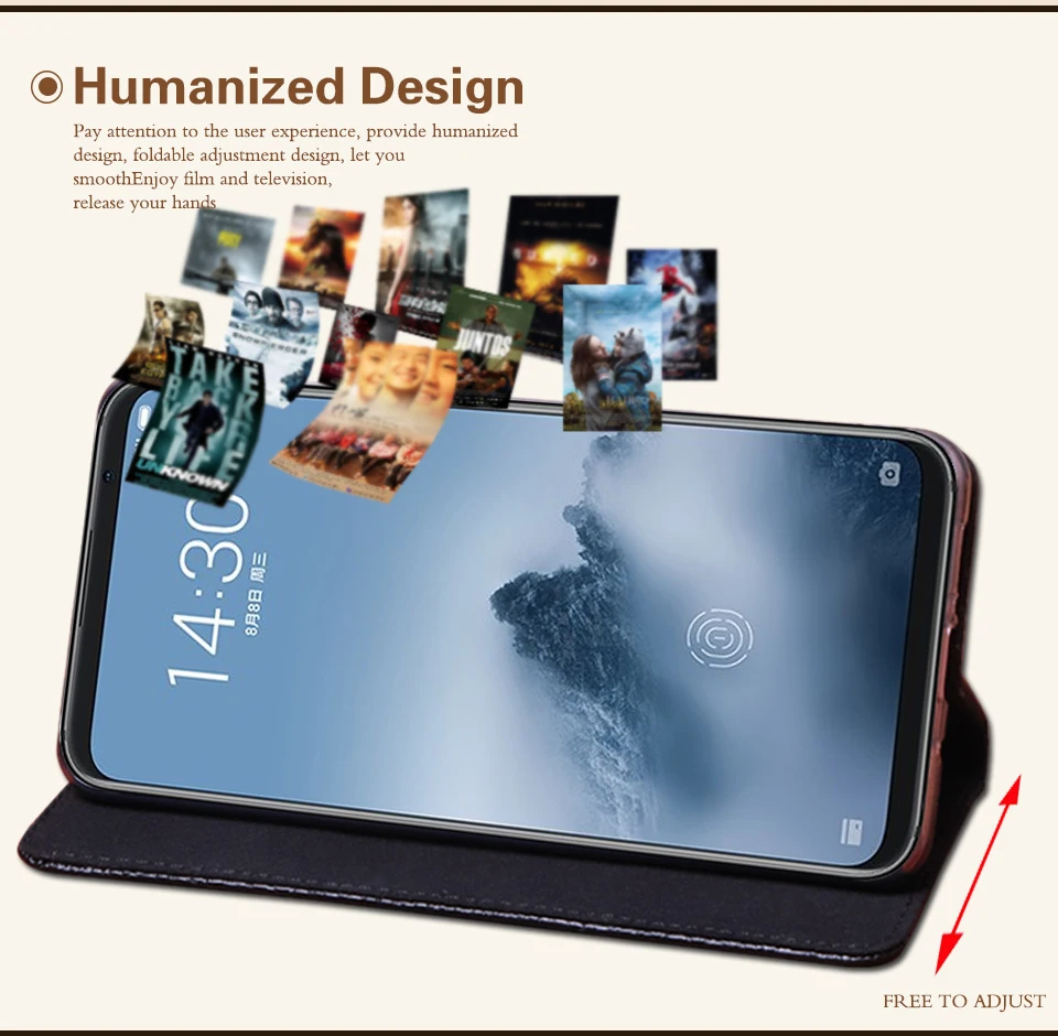 RYKKZ Роскошный кожаный чехол с откидной крышкой для Meizu 16th мобильный телефон подставка чехол для Meizu 16th 16 plus кожаный чехол для телефона Meizu 16 плюс
