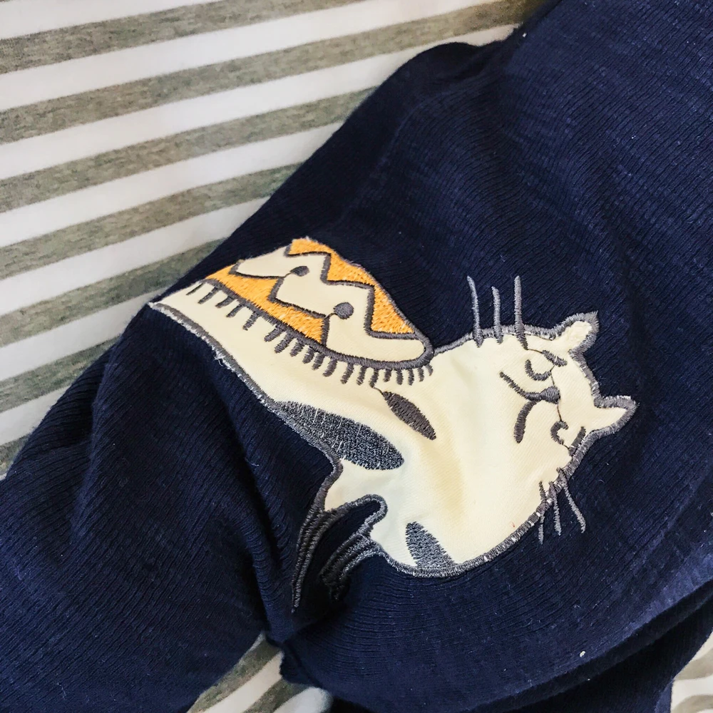 Lemonmiyu/хлопковый комбинезон для малышей с рисунком кота из мультфильма маленьких