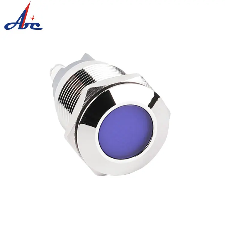 Светильник диаметром 22 мм Плоская Круглая сигнальная лампа 3 в 6 12 В 24 220 IP67