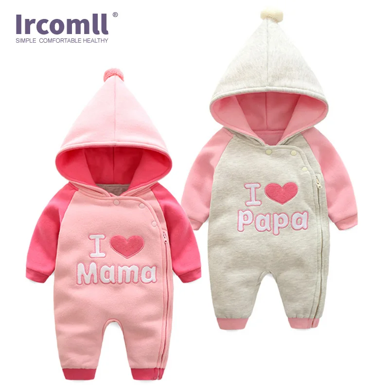 

Комбинезон для новорожденных Ircomll с капюшоном и длинными рукавами