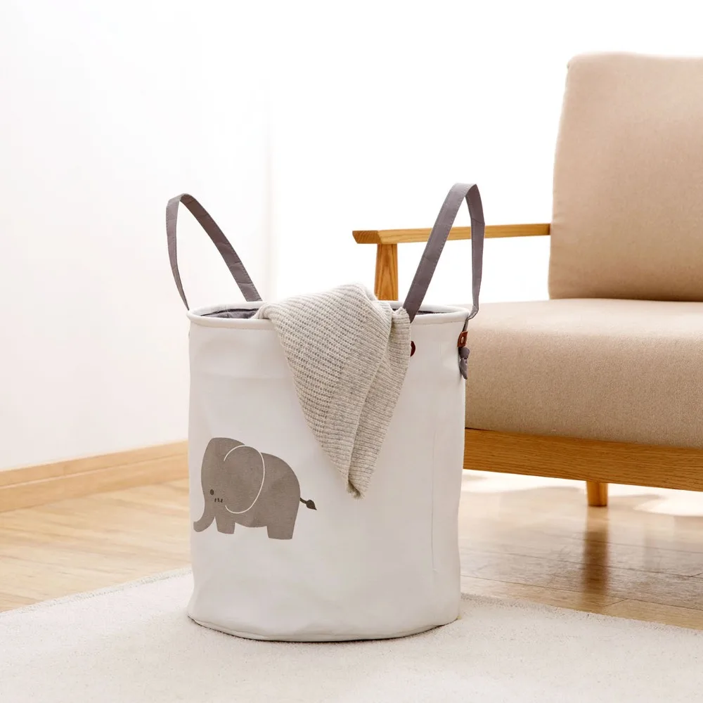 Folding Laundry Basket Sorter Hamper Dirty Clothes Home Washing Cartoon Sundries Handle Bag Baby Toys Storage Organizer | Дом и сад